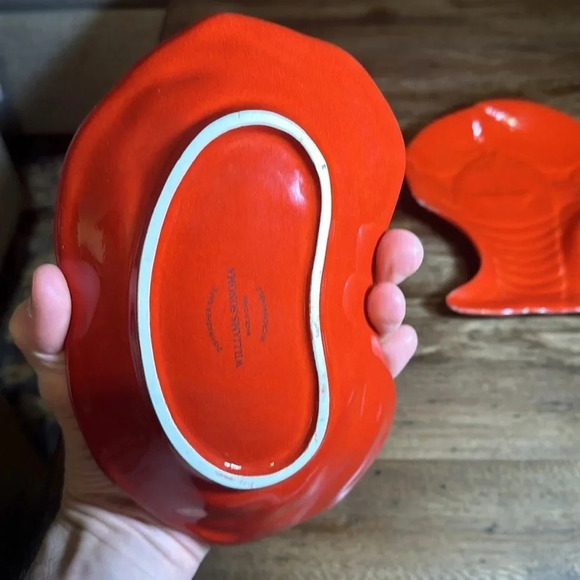 💥Williams Sonoma Home Dining Kitchen Lobster Dish Spoon Rest Bundle (2 pc) - Picture 6 of 7